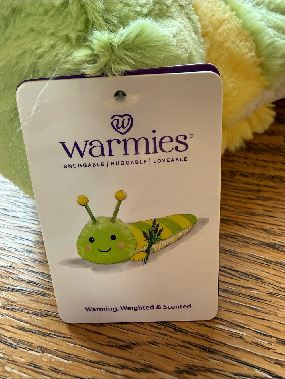 NWT Full size Caterpillar Warmies Yellow/Green - Picture 6 of 10